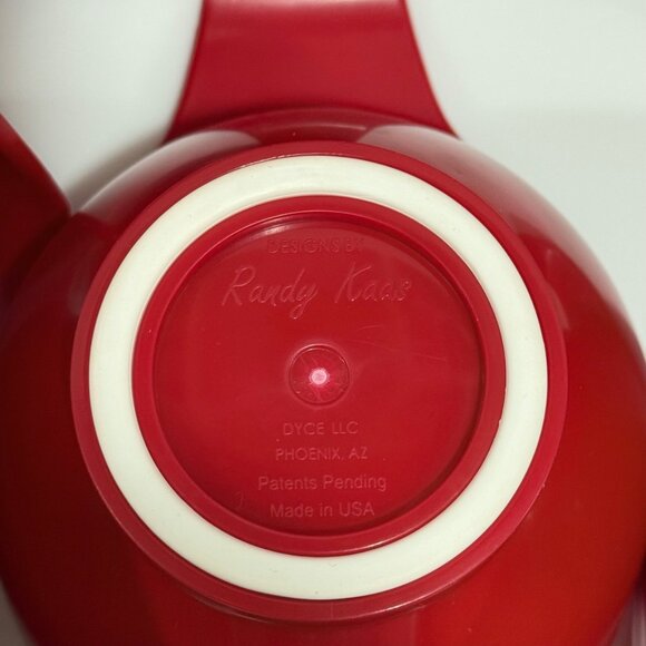 Randy Kaas POURfect 6 Piece Set Mixing Measuring Nesting Bowls Cups and ML Red - Picture 5 of 11